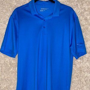 Nike Gold Tour Performance Dri-Fit Mens Medium Polo